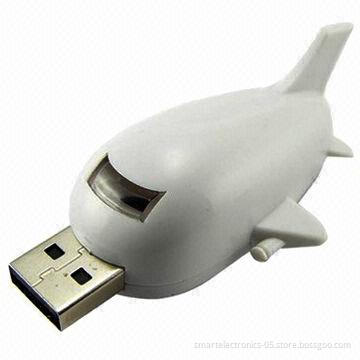 Airplane-shaped USB Flash Drives with 64MB-128GB Capacity